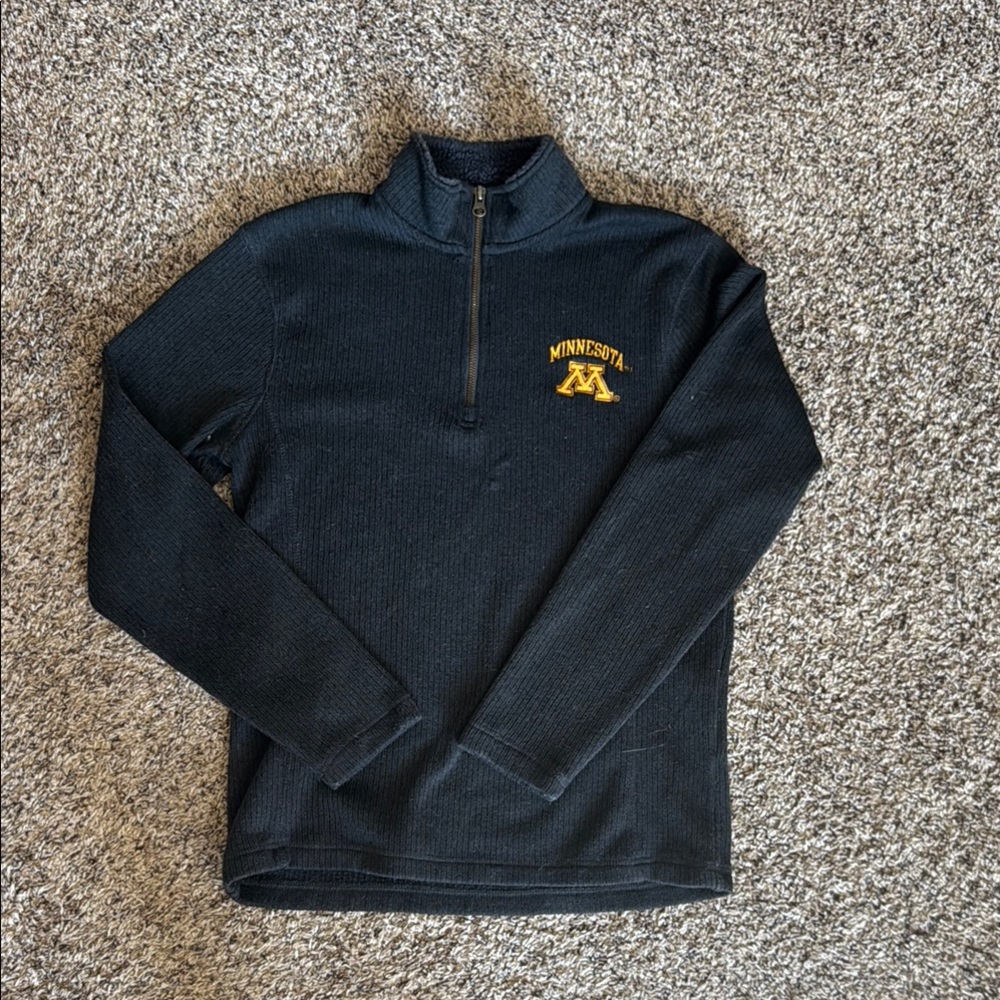 Women’s Black Zip Up Sweater with Stand-Up Collar